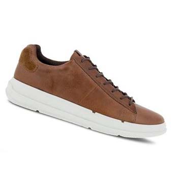 Men's Ecco Soft X Classic Casual Shoes Brown | USA 487ZUT